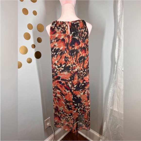 EUC London Times Watercolor Print Shift Dress - Picture 10 of 13